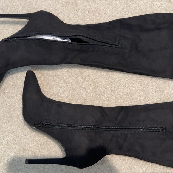 Black Over the Knee Boot - Picture 10 of 15